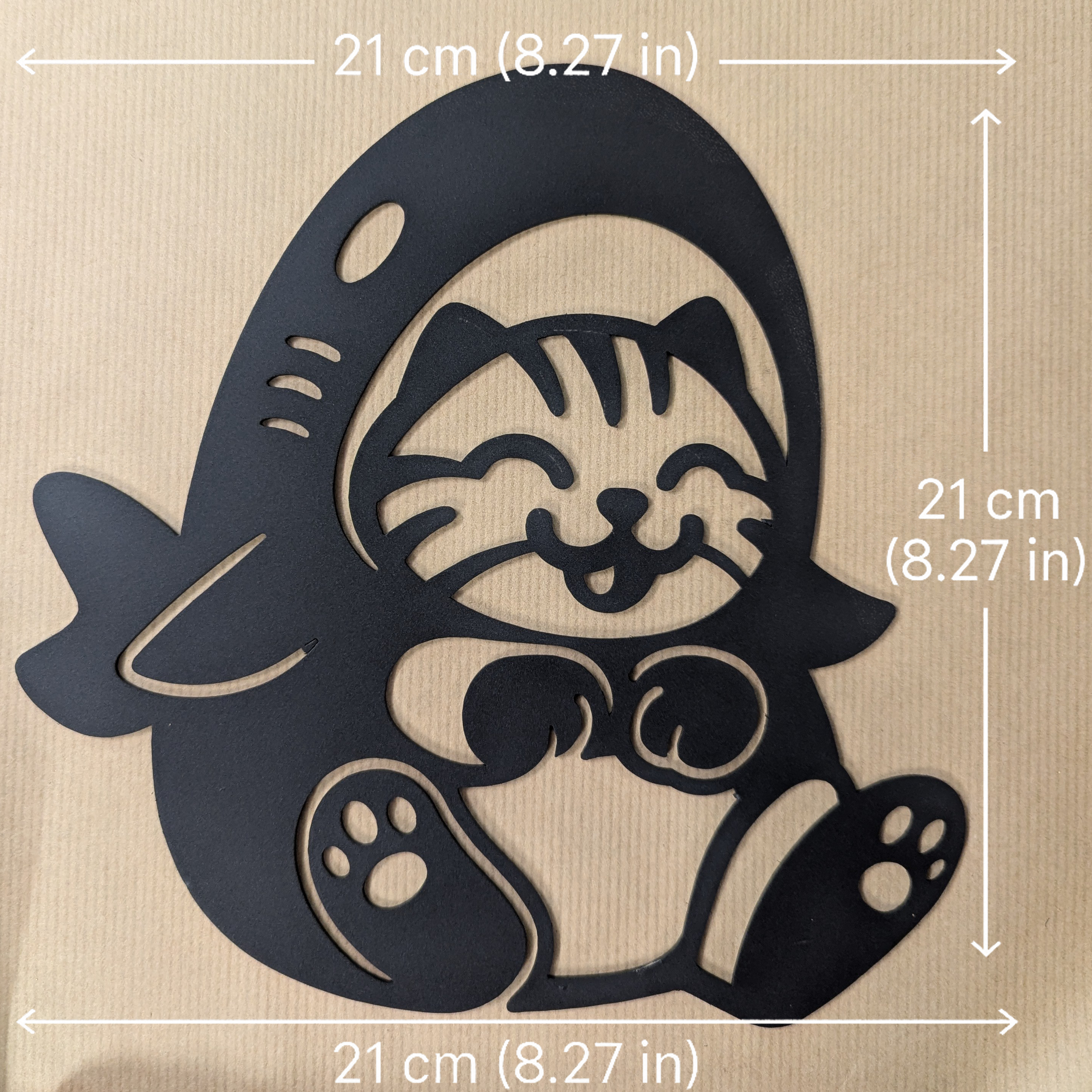 Catshark 21×21 cm – indication de taille